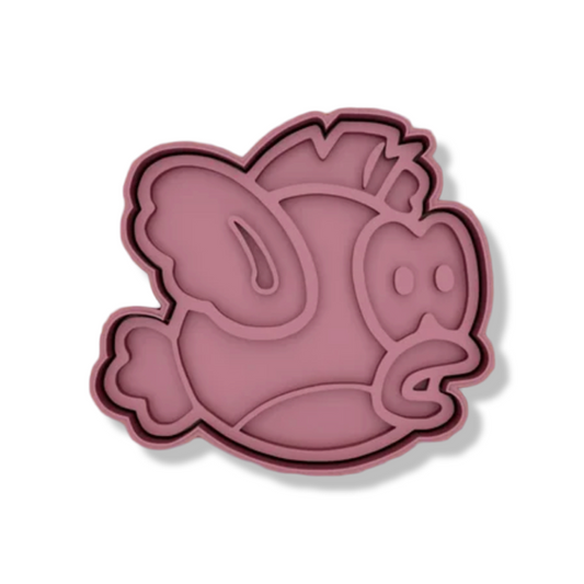 Fish Super Mario cookie cutter with stamp