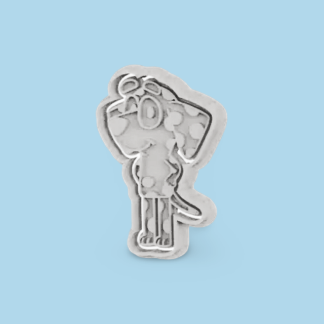 Bluey cookie cutter with stamp
