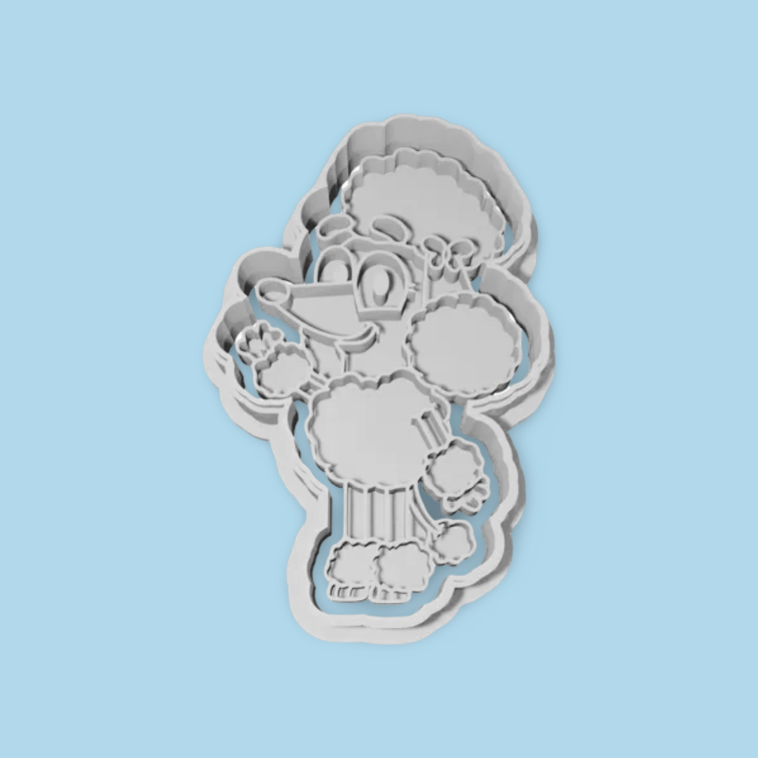 Bluey  cookie cutter with stamp