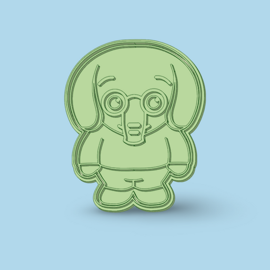 Nesho - Plim Plim cookie cutter with stamp