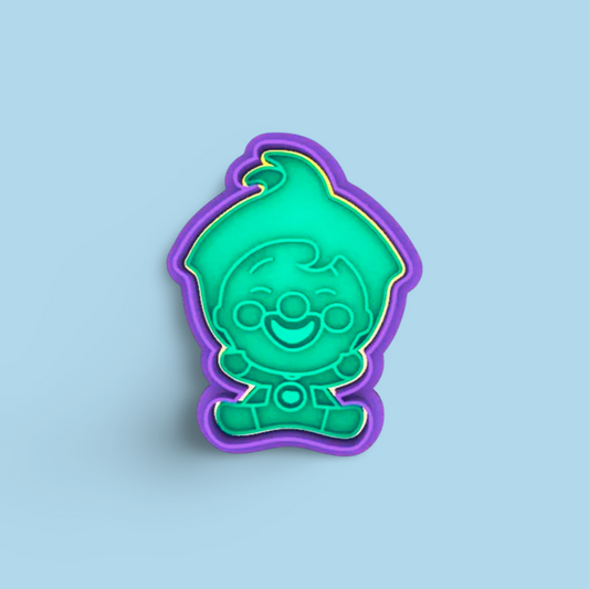 Plim Plim cookie cutter with stamp
