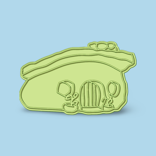 Flintstones House cookie cutters with stamp