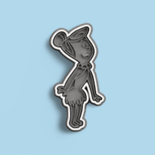 Flintstones cookie cutters with stamp
