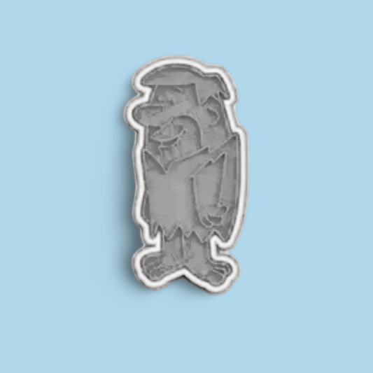 Flintstones cookie cutters with stamp