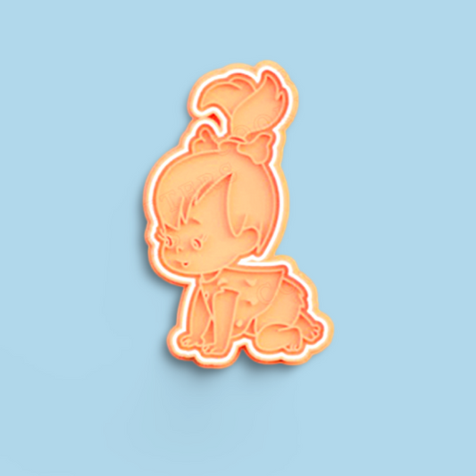 Flintstones cookie cutters with stamp