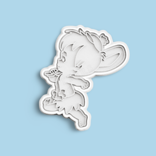 Flintstones cookie cutters with stamp