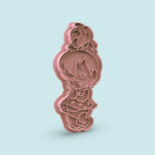 Flintstones cookie cutters with stamp
