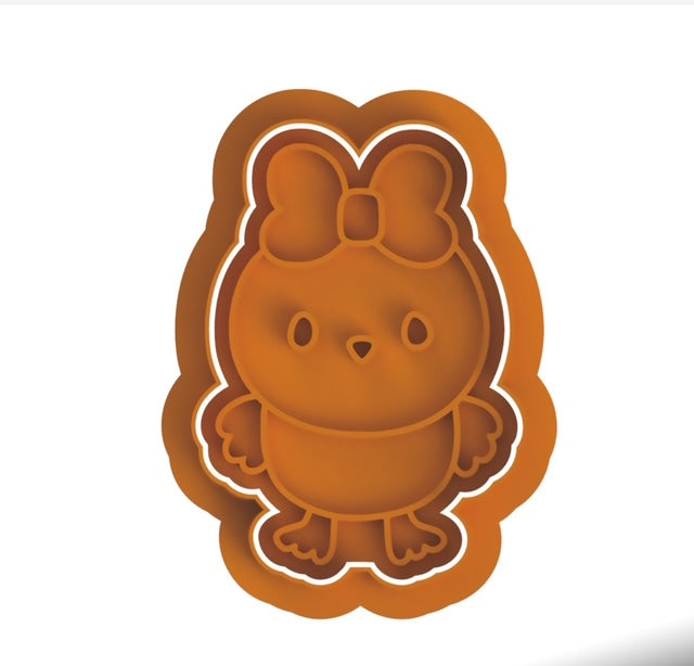 Chicken girl  cutter with stamp