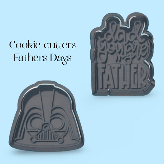 Dad you are my Father  Set 2 cookie cutter with stamp