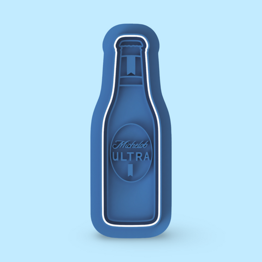 Michael Ultra Beer cookie cutter with stamp