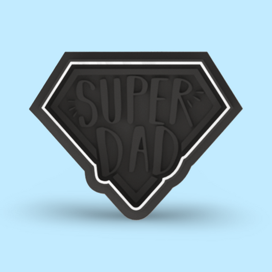 Super DAD cookie cutter with stamp