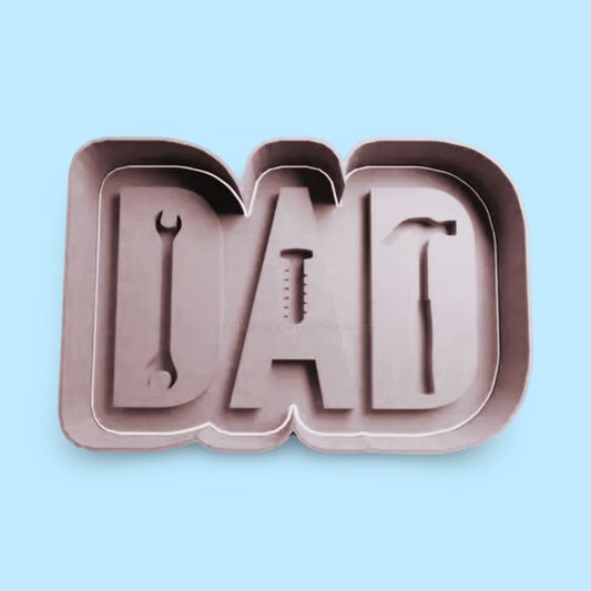 DAD cookie cutter with stamp