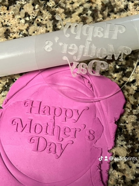 Happy Mother Day Cookie Embosser Acrylic