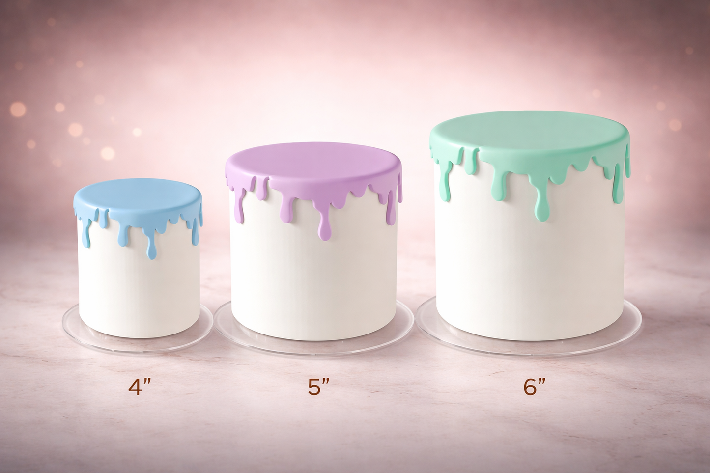 Drips Circle Fondant Cutter