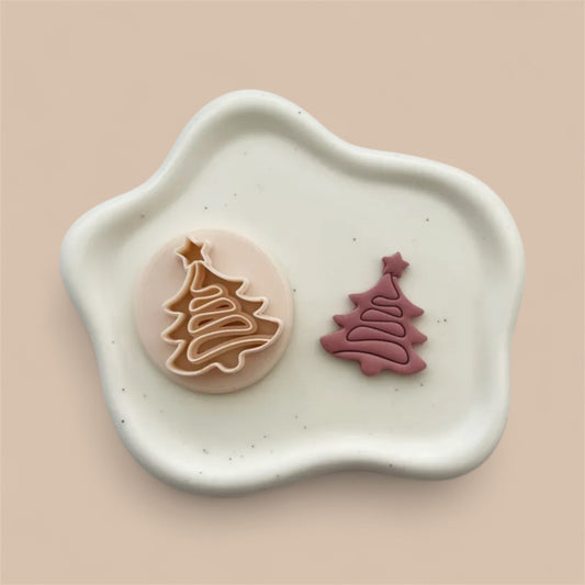 Christmas Tree polymer clay cutter