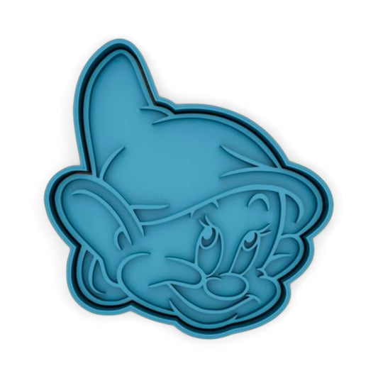 Dwarfs #3-Snow white cookie cutter with stamp