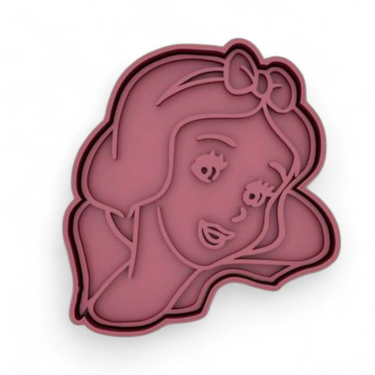 Snow white cookie cutter with stamp