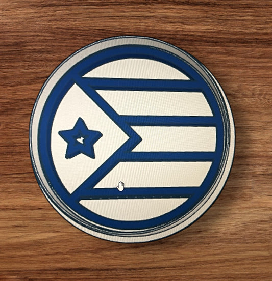 Bandera PR cookie cutter with stamp