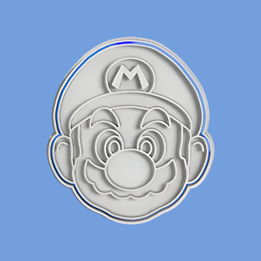Super Mario cookie cutter with stamp (Copy)