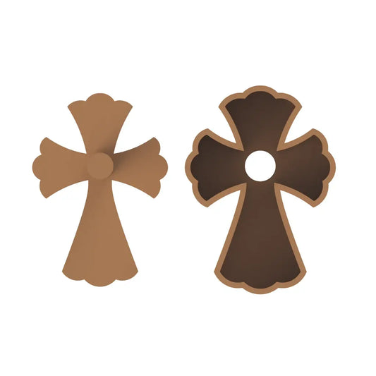 Scalloped Cross Cake Pop Mold