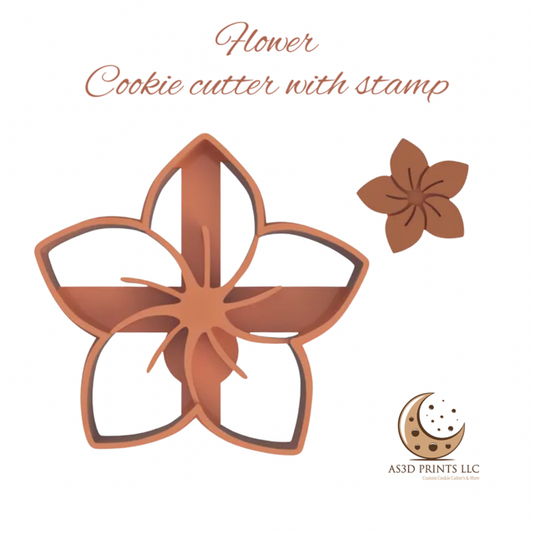 Flower design #2 cookie cutter