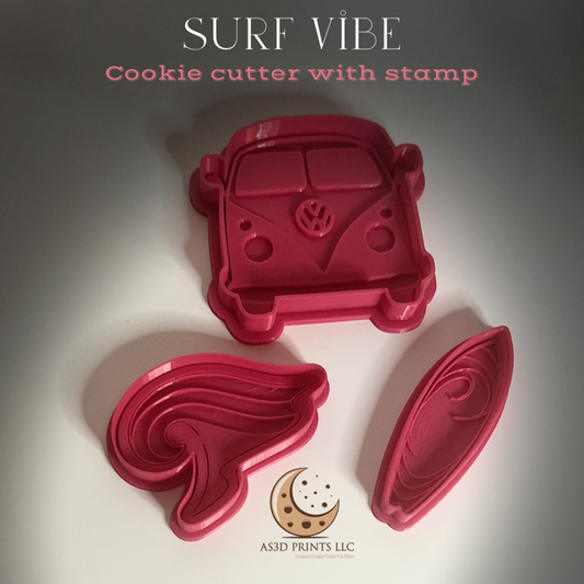 SURF VIBE cookie cutter