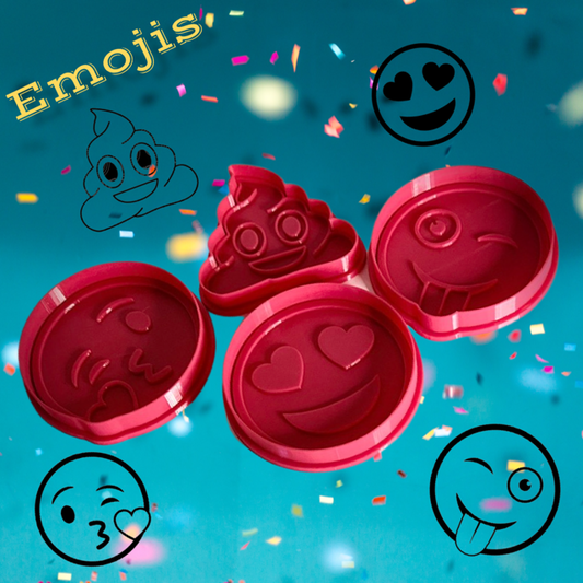 EMOJI cookie cutter with stamp
