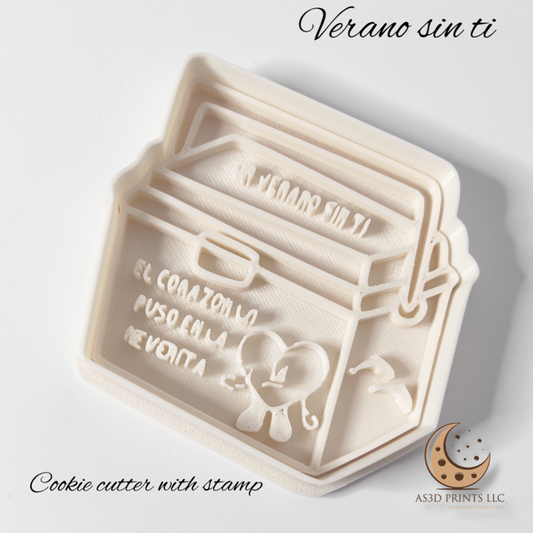 Neverita cookie cutter with stamp