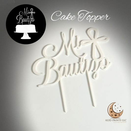 Mi Bautizo cake topper