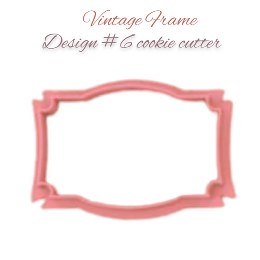 Vintage Frame Design #6 cookie cutter