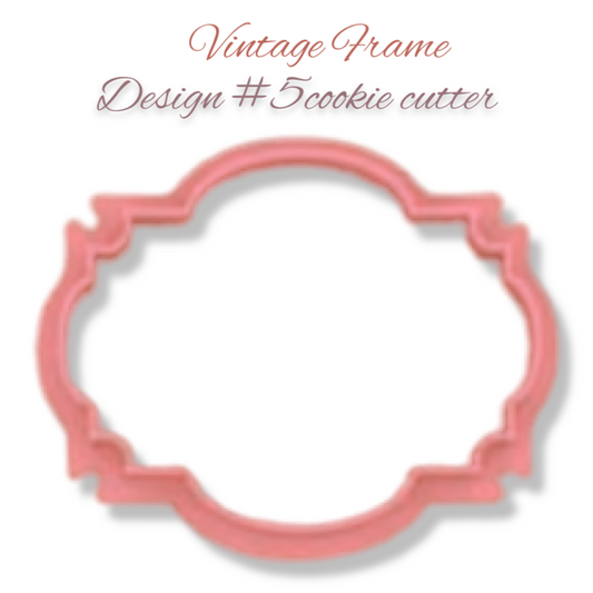 Vintage Frame Design #5 cookie cutter