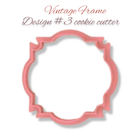 Vintage Frame Design #3 cookie cutter