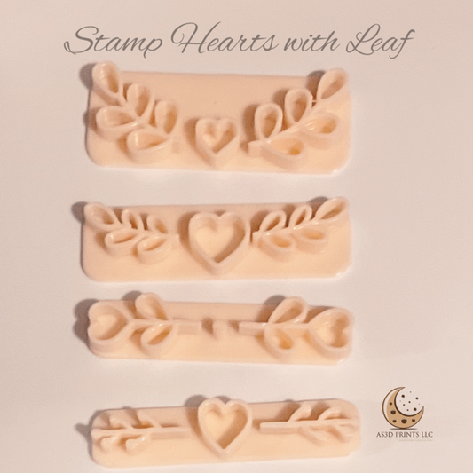 Stamp Heart with Leaf set