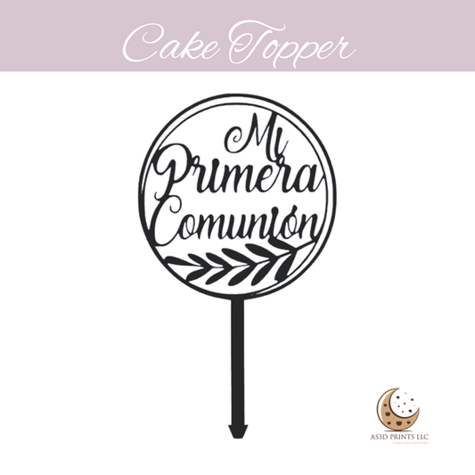 Mi Primera Comunion cake topper