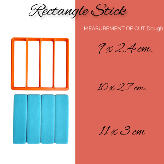 Rectangle Stick cookie cutter