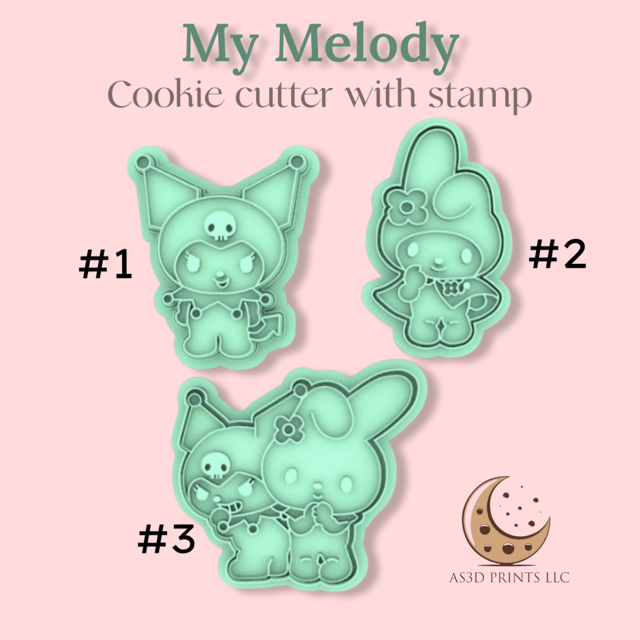 My Melody cookie cutter with stamp