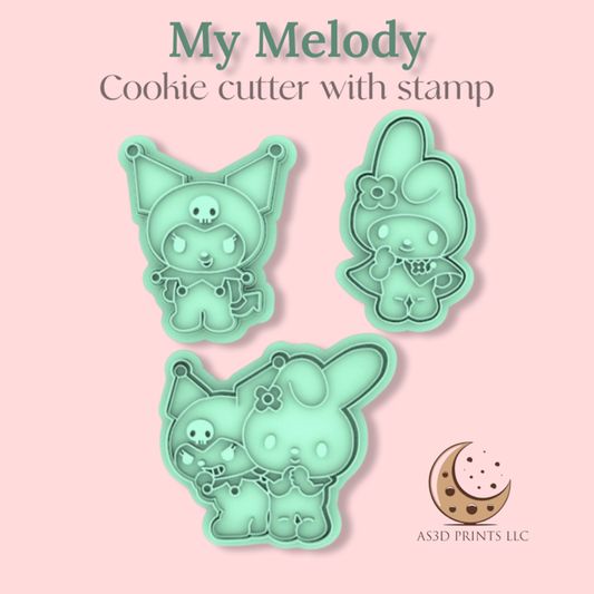 My Melody cookie cutter with stamp