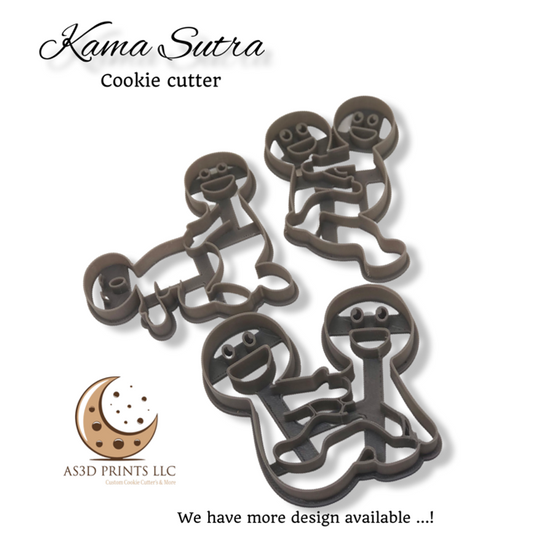 Kamasutra cookie cutter with stamp