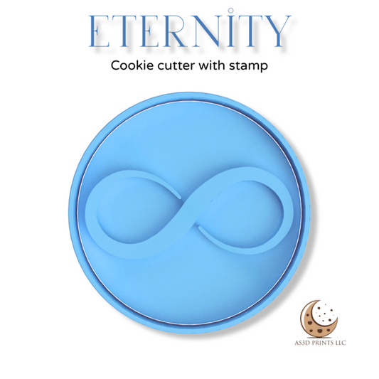 Eternity cookie cutter with stamp