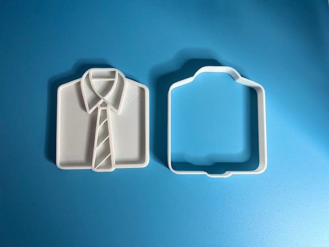 Man outfit  cookie cutter with stamp