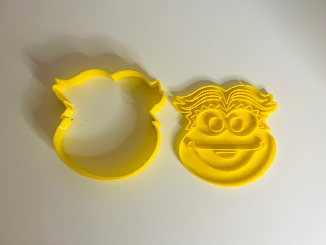 Sesame Street cookie cutter with stamp