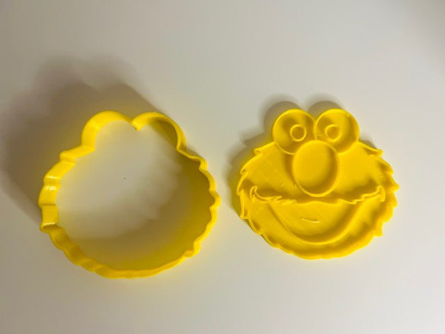 Sesame Street cookie cutter with stamp