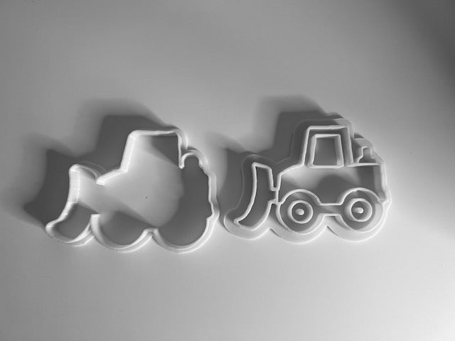 Truck cookie cutter with stamp