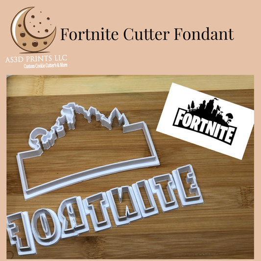 Fortnite Logo Cutter Fondant