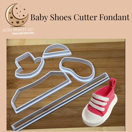 Tennis Shoes Baby Cutter Fondant