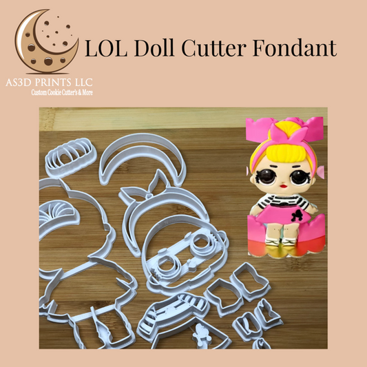 LOL DOLL cutter fondant